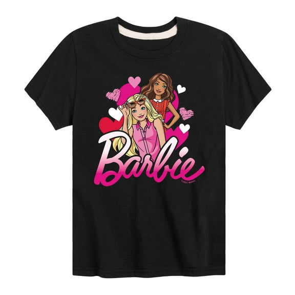 Barbie - Barbie Hearts - Toddler And Youth Short Sleeve Graphic T-Shirt