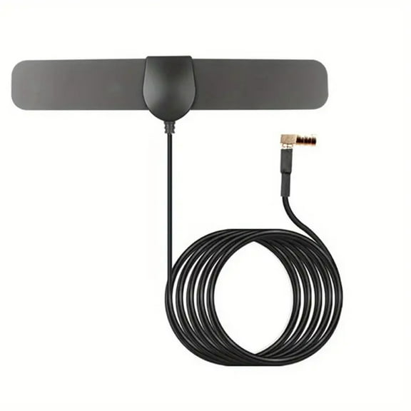 Hotpom Car Antenna, Car Stereo FM AM Radio Antenna with SMB Female Connector Self Adhesive Plug & Play Signal Booster, Anti Interference Design Vehicle Reception, for Sedan Truck SUV Car Accessories