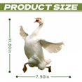 thumbnail image 2 of ICERUN 2Pcs Garden Statues,Acrylic White Goose Sculpture Yard Decor,Poultry Shape Outdoor Decorations for Yard,Style4, 2 of 7