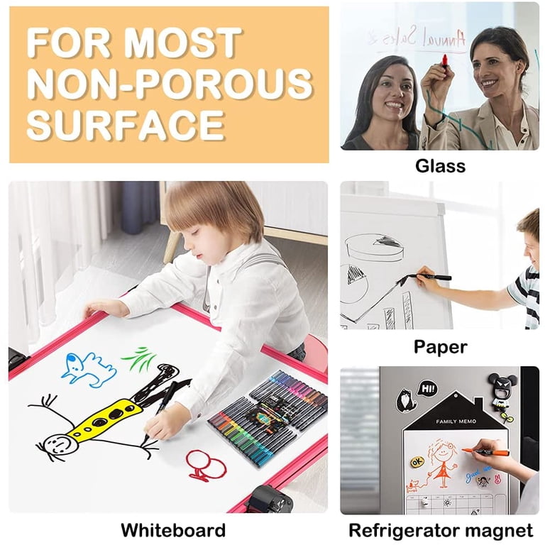 Shuttle Art Dry Erase Markers, 32 Pack 16 Colors Magnetic photo 5