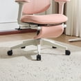 thumbnail image 4 of PUKNLY Ergonomic Office Chair with Footrest, High Back Computer Office Chair with Dynamic Lumbar Support, 2D Headrest, 4D Armrest, Sponge Seat, Mesh Home Office Desk Chair for Adults,Pink, 4 of 9