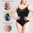 thumbnail image 5 of Eternatastic Women's Shapewear Bodysuit Tummy Control Body Shaper Lace Trimmed Sculpting Snatched Waist Body Suit, 5 of 7