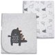 thumbnail image 1 of Manta de cama súper suave de algodón de dos pisos - Envoltura de cochecito infantil con dibujos animados Born Swaddle, 1 of 5