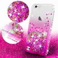 thumbnail image 3 of New iPod Touch 7 Case, iPod 7/6/5 Case [Tempered Glass Screen Protector],Glitter Liquid Quicksand Waterfall Bling Sparkle Diamond Case For Apple iPod Touch 5/6th/7th Generation (Clear/Pink), 3 of 5