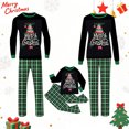 thumbnail image 5 of Fgnfyis Christmas Family Pajamas Matching Sets Holiday Long Sleeve Tops Plaid Pants Soft Cozy 2 Piece Pajamas Set Sleepwear, 5 of 5