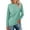 03-Dark Green, variant on Women's Color Block Tops Casual Long Sleeve Tunic Round Neck Pullover Shirts 01-Blue XXL