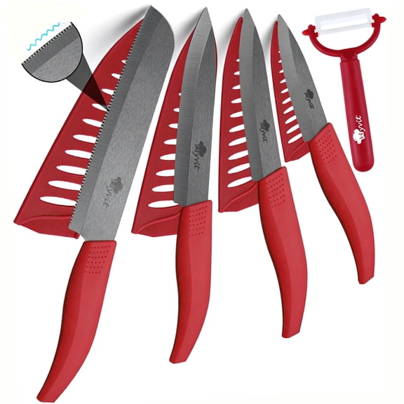 Black Kitchen Knife Ceramic Paring Knife with Blade Guards,Sharp Fruit Knife Rustproof Cooking Knife