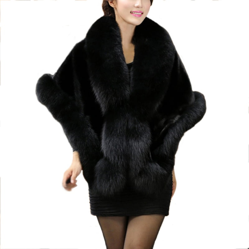 fur collar shawl