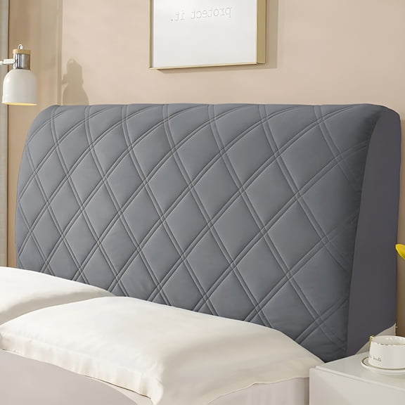 AUQ Stretch Bed Headboard Slipcover,Bed Headboard Cover for Queen,Dustproof Protector Cover for Upholstered Headboard Bedroom Decor Headboard Cover 86.6in