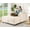 White, variant on 60'' Oversized Chaise Lounge Chair Indoor, Multifunctional Sofa Bed with Storage Ottoman and Pillows, Upholstered Cloud Sofas Couches, Plush Chair Bed for Living Room, Bedroom, White