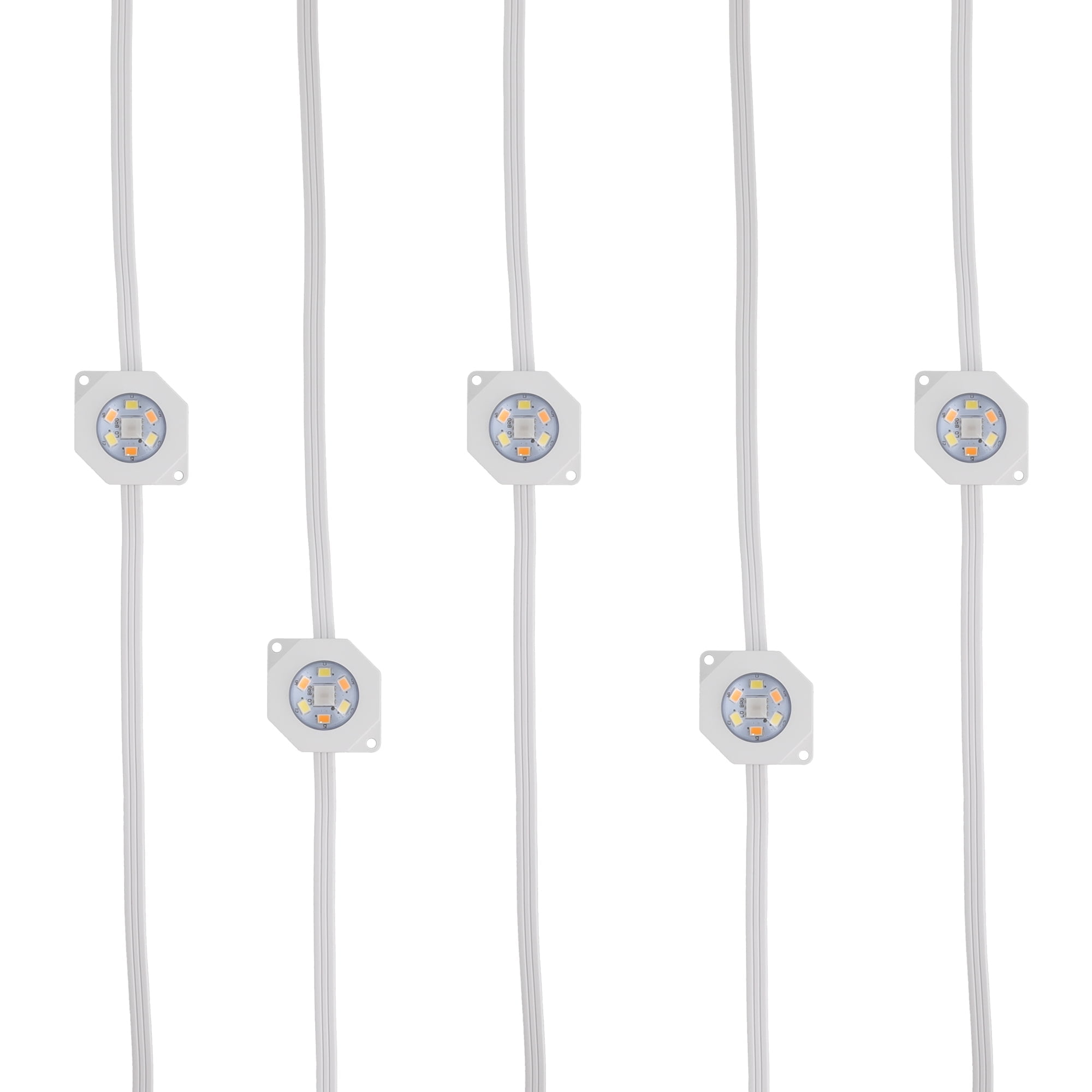 Monster Smart Permanent Outdoor Lights, 100ft, 72 LED RGBIC+ Multiwhite, All-Weather Water-Resistant, App & Voice Control, Perfect for Holidays and Year-Round Use