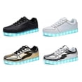 thumbnail image 2 of LED Light Up Shoes for Men Women, USB Rechargeable Luminous Sports Shoes, Fluorescent Sneakers, 2 of 5