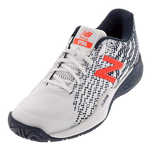 New Balance Men's 996 V3 Hard Court Tennis Shoe, White/Navy, 13 W ...