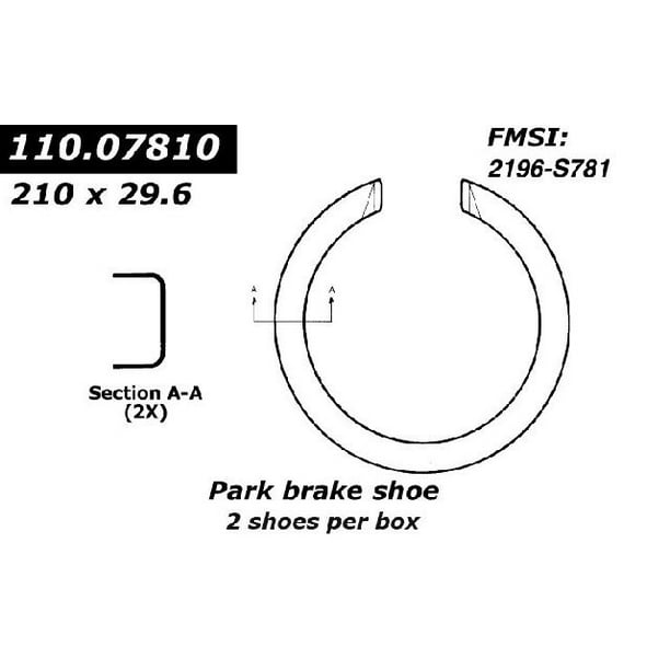 OE Replacement for 20032014 GMC Savana 1500 Rear Parking Brake Shoe