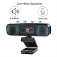 thumbnail image 3 of CáMara Web 2K HD con 2 Altavoces y MicróFono Integrado, TransmisióN USB para Videoconferencias en Computadoras PortáTiles de Escritorio., 3 of 5