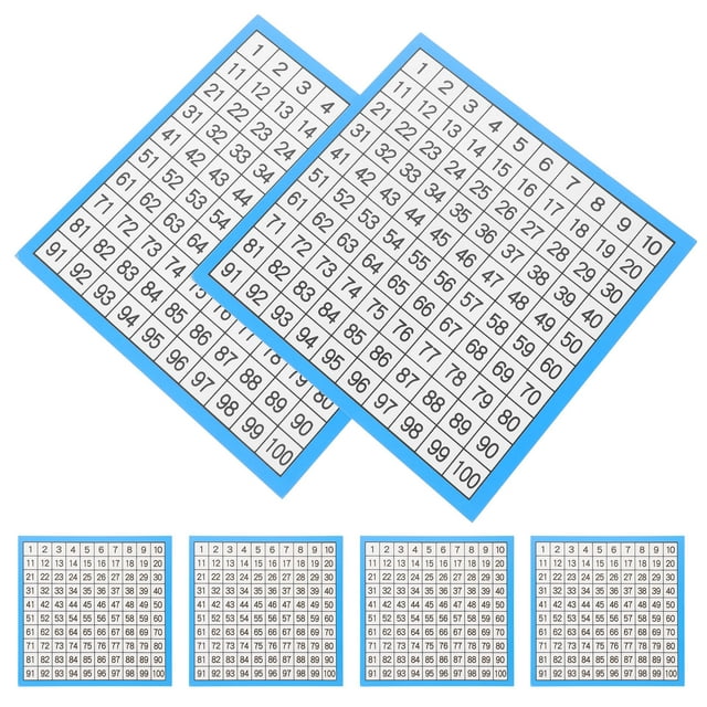 OULII Chart Paper 10 Sheets Rectangular Multi Colored for Teaching Math to Students in Classroom