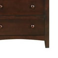 thumbnail image 5 of Benjara 48 Inches 5 Drawer Wooden Chest with Round Knobs, Brown, 5 of 5