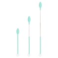thumbnail image 2 of KOMOO 2PCS Mini Silicone Retractable Spatula and Spoon Jars Butter Cream Heat Resistant Silicone Spatula Sets Makeup Spatula with Hanging Buckle, 2 of 9