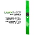 thumbnail image 3 of LawnRAZOR High Lift Blade for John Deere 72 inch 2032R AM102402 3 Pack 810-CBL2208D, 3 of 7