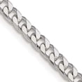 thumbnail image 1 of Sterling Silver Polished 3.5mm Curb Chain (28 X 3.5) Made In India qfc151-28, 1 of 5