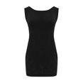 thumbnail image 3 of 50% off Clear! safuny Discount Women's Dress Sleeveless Solid Color Plus Size Dressy Loose Pockets Ladies Slim Mini Dress Comfy Casual Halter Neck For Mujer Elegante, 3 of 6