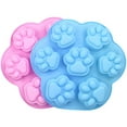 thumbnail image 4 of Paw Print Silicone Mold Set - Pet-Shaped Ice Cube & Chocolate Tray for DIY Soap, Candles & Baking - Non-Stick Easy Release Design, 4 of 7