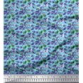 thumbnail image 1 of Soimoi Cotton Poplin Fabric Leaves Leaves Printed Craft Fabric by The Yard 42 Inch Wide, 1 of 3