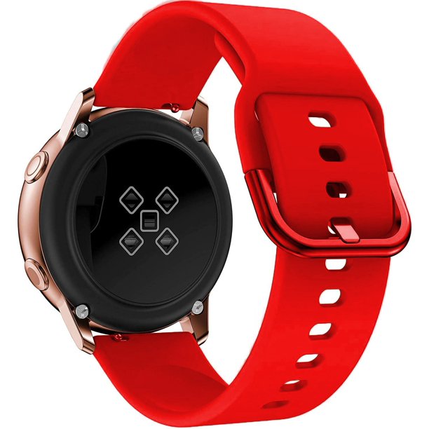 Correa de 22mm/20mm para Samsung Galaxy watch 4/4 Classic/5/5 pro/46mm/42mm/3/s3, pulsera de silicona para reloj inteligente Active 2, banda de 44mm y 40mm Deng Xun unisex