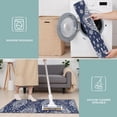 thumbnail image 6 of Blue and White Ethnic Floral Pattern Kitchen Rugs Sets Of 3,Kitchen Runner Rugs Non Skid Washable,Decorative Kitchen Floor Mats for Kitchen,Sink,Laundry,17"x30"+ 17"x47" + 17"x59", 6 of 6