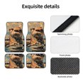 thumbnail image 4 of Naloa Playful Otter Tropical Beach Car Foot Mat Set of 4 Pieces - Universal Floor Liner Neoprene Full Set Floor Mats for Cars Trucks SUV, 4 of 7