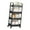 Black, variant on 4 Tiers Snacks Trolley Removable Drink Storage Rack Adjustable Heights Rolling Cart for Outdoor Picnics and Camping