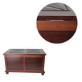 thumbnail image 4 of Trunk Style Wooden Chest with Hidden Storage, Dark Brown- Saltoro Sherpi, 4 of 5