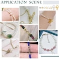 thumbnail image 7 of 200 Pcs Crimp Beads Kit for Jewelry Making Brass Crimping Beads Wire Guardians Lobster Clasps Jump Rings for DIY Bracelet Necklace Making Craft(Golden Silver), 7 of 7