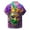 AA-Multicolor, variant on BiZtdJrK 2025 Costume Men Mardi Gras, Fashion Mask Print Button Down Cuban Shirts Casual Lapel Tropical Shirt Big and Tall Vacation Beach Tops Multicolor XXL Lightning Sales Of Today