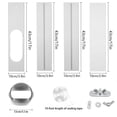 thumbnail image 2 of Portable Air Conditioner Window Kit 5.1 inch with hose Universal Adjustable Seal, 2 of 7