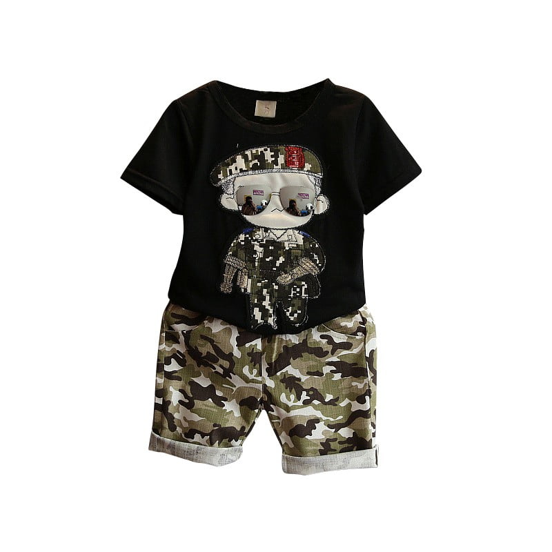 Small: 4pc Baby Toddler Kid Boys Silver Vest Navy Blue Pants Bow Tie Suits Set 0-6 months