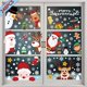 thumbnail image 3 of Pegatinas de ventana de Santa Claus de invierno, pegatinas decorativas de copo de nieve electrostático de vidrio de tienda de Feliz Navidad, 3 of 4