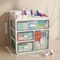 thumbnail image 4 of 1pc Medicine Storage Drawer Box With 3/4/layers, Portable Large Capacity Medicine, 4 of 5