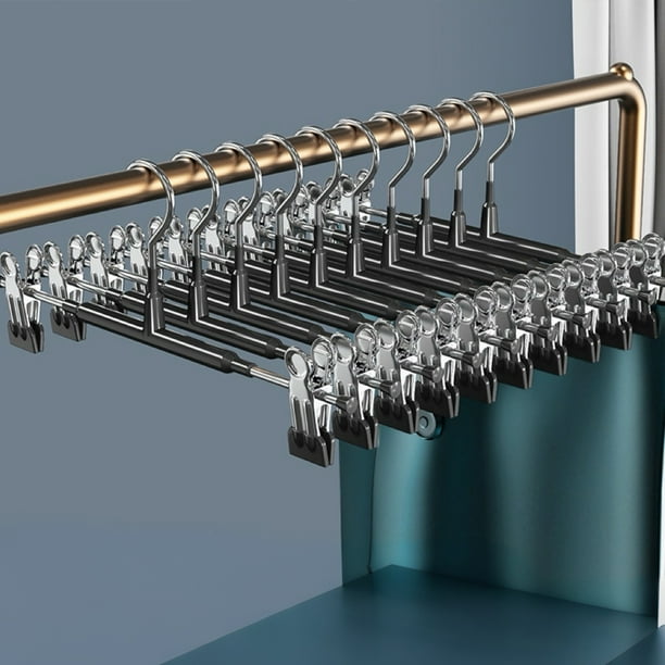 Perchas para abrigos Inteprter 5 uds con Clips de acero inoxidable