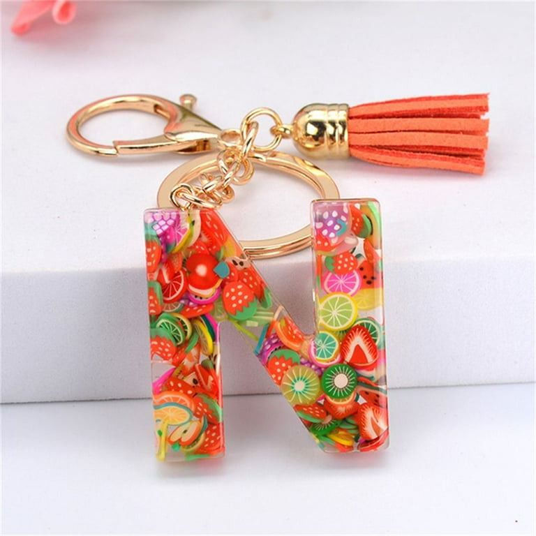 Cute Resin Key Holder Tassel Pendant Car Keyring Ornaments