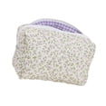 thumbnail image 3 of Large Capacity Cotton Floral Quilted Makeup Bag Cosmetic Pouches Accessory Storage Organized For Travel And Daily Use, 3 of 7