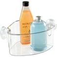 thumbnail image 5 of iDesign Plastic Power Lock 1-Shelf Shower Caddy, 5.2" x 4.8" x 10.4", Clear, 5 of 7