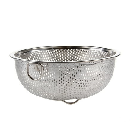 

BOOMTB Stainless Steel Kitchen Hole Dense Mesh Sifter Colander Strainer Sieve Baskets