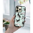 thumbnail image 5 of WIRESTER Shockproof Soft Rubber Cover Case for Apple iPhone 14 Pro 6.1" 2022, Siberian Husky Funny Playful Postures On Aero Blue Background, 5 of 5