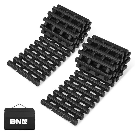 DNA MOTORING 48" Recovery Traction Tracks Mat Car Non-Slip Mat Off-Road Emergency Aid Devices For Snow, Ice, Mud, Sand 2PC