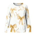 thumbnail image 4 of YUGYXL Womens Long Sleeve Tops Plus Size Y2k Cute Print Sweatshirts Fall Pullover Crewneck Vintage Shirts Tops Yellow M, 4 of 5