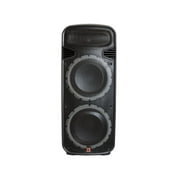 Mr Dj PSBAT6200 Dual 15-Inch 4000 Watt Max Power 3 Way Party Speaker with Built-In Bluetooth & Rechargeable Battery