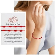 yinguo 2 pieces red string bracelets red cord bracelet adjustable red knot string bracelet for and good luck for friendship
