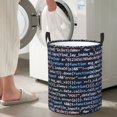 thumbnail image 5 of Fuzoiu Function Source Code Print Circular Hamper,Laundry Basket with Handle,Collapsible Laundry,Dirty Clothes Storage Basket,for Bedroom Bathroom Dorm Living Room-Small, 5 of 6