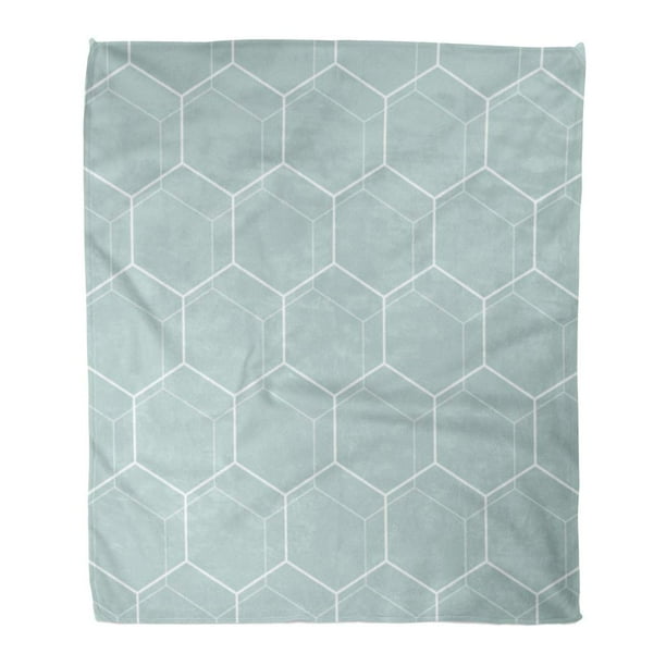 ASHLEIGH Throw Blanket Warm Cozy Print Flannel Geometric Abstract